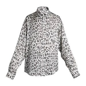 BALENCIAGA Logo Strips Sport Shirt